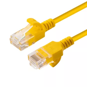 Microconnect V-UTP6A05Y-schlank sieťový kábel žltý 5 m Cat6a U/UTP (UTP)