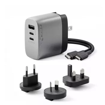 Interiérová nabíjačka ALOGIC 3X67 67W Multi-Country GaN nabíjačka 2 USB Type-C