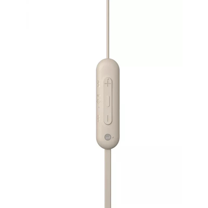 Sony WI-C100 slúchadlá bezdrôtové in-ear telefonovanie/hudba Bluetooth béžová
