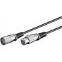 Microconnect XLRMF5 audio kábel 5 m XLR (3-pólový) čierny
