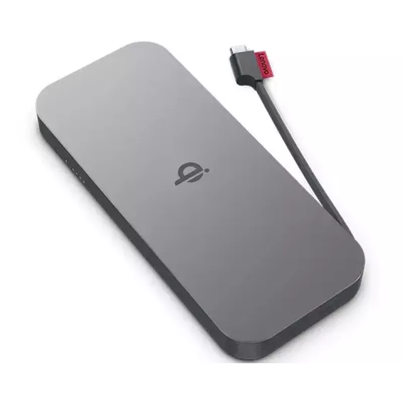 Lenovo GO lítium-polymérová (LiPo) 10000 mAh bezdrôtové nabíjanie sivá