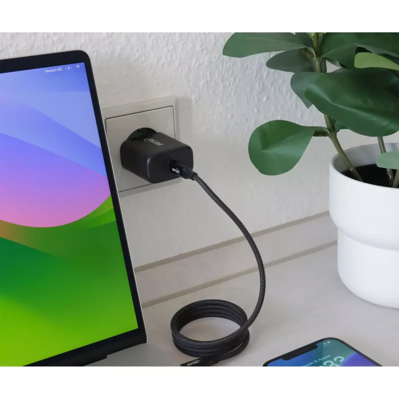 InLine USB PD napájací zdroj, GaN nabíjačka, jeden USB-C, Power Delivery, 65 W