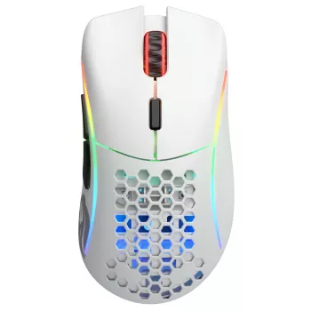 Glorious Gaming Glorious Model D Wireless - matná biela, pravá ruka, RF Wireless, 19000 DPI, biela