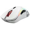 Glorious Gaming Glorious Model D Wireless - matná biela, pravá ruka, RF Wireless, 19000 DPI, biela