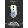 Glorious Gaming Glorious Model D Wireless - matná biela, pravá ruka, RF Wireless, 19000 DPI, biela