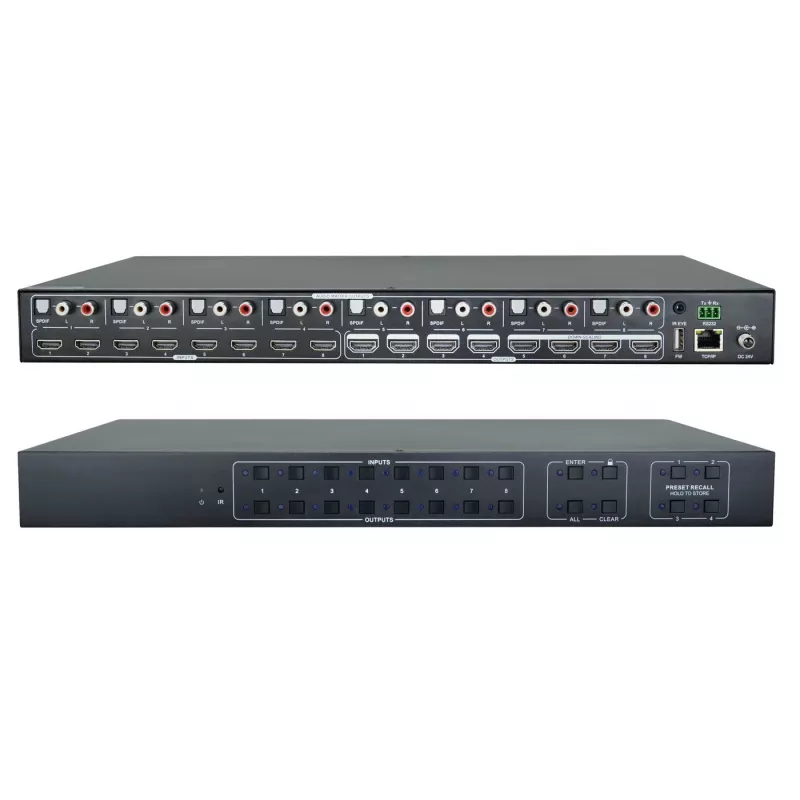 AV matrix switch Vivolink VLHDMIMAT8X8 3840x2160 18 Gbit/s