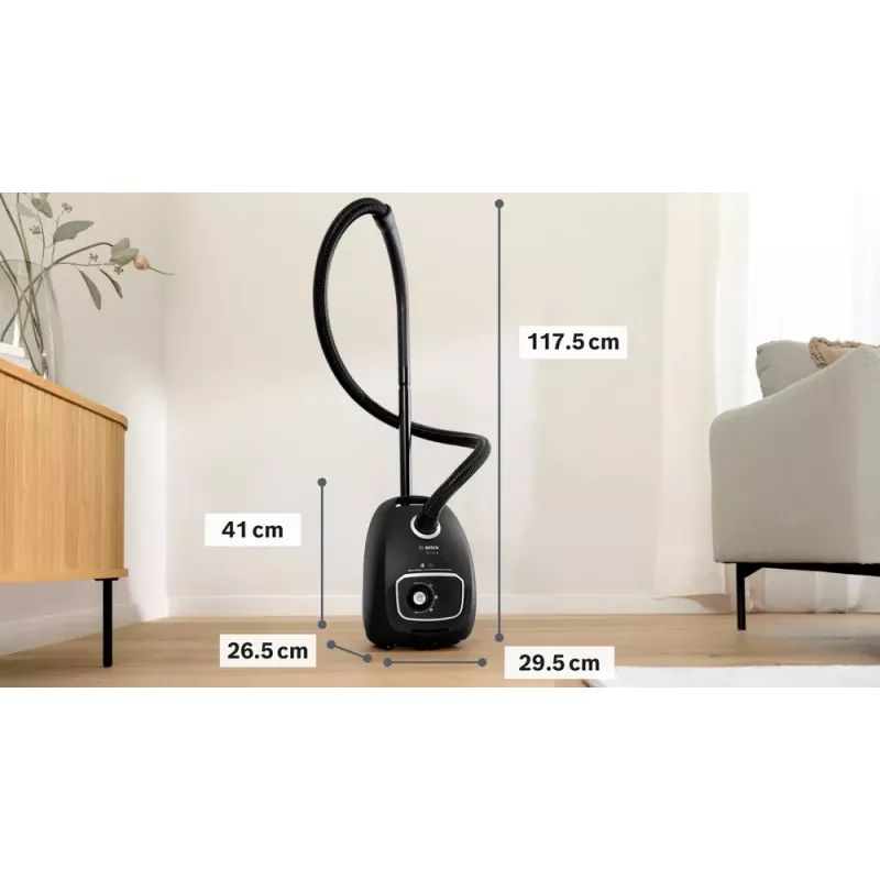 Vysávač Bosch BGB 41BA1 ručný vysávač, s vreckom, káblový, 5,3 kg, 265×410×295 mm