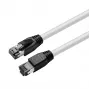 Microconnect MC-SFTP8010W sieťový kábel biely 10 m Cat8.1 S/FTP (S-STP)