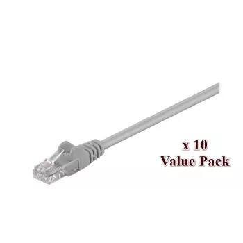 Microconnect V-UTP505VP sieťový kábel sivý 5 m Cat5e U/UTP (UTP)