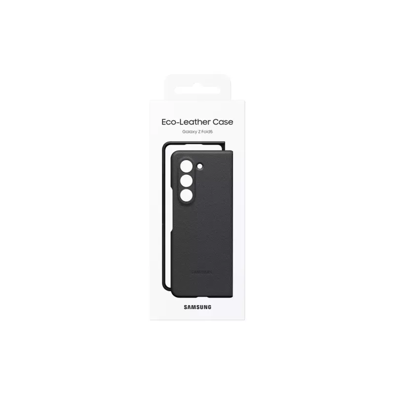 Samsung EF-VF946 puzdro s vyklápacím krytom z ekokože pre Galaxy Z Fold5, grafitovo čierne