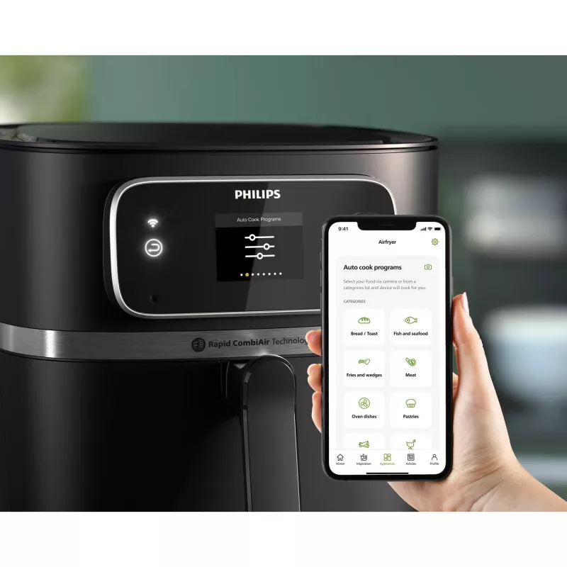 Fritéza Philips 7000-Series HD9880/90 8,3 l 2200 W čierna nerez