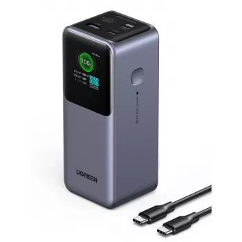 Ugreen 20000mAh 130W rýchlonabíjacia powerbanka lítium sivá