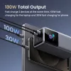 Ugreen 20000mAh 130W rýchlonabíjacia powerbanka lítium sivá