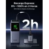 Ugreen 20000mAh 130W rýchlonabíjacia powerbanka lítium sivá