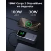 Ugreen 20000mAh 130W rýchlonabíjacia powerbanka lítium sivá