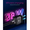 Nástenná nabíjačka ICY BOX 2-port USB Power Delivery rýchlonabíjanie čierna