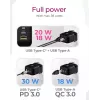 Nástenná nabíjačka ICY BOX 2-port USB Power Delivery rýchlonabíjanie čierna