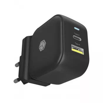 Nástenná nabíjačka ICY BOX 2-port USB Power Delivery rýchlonabíjanie čierna