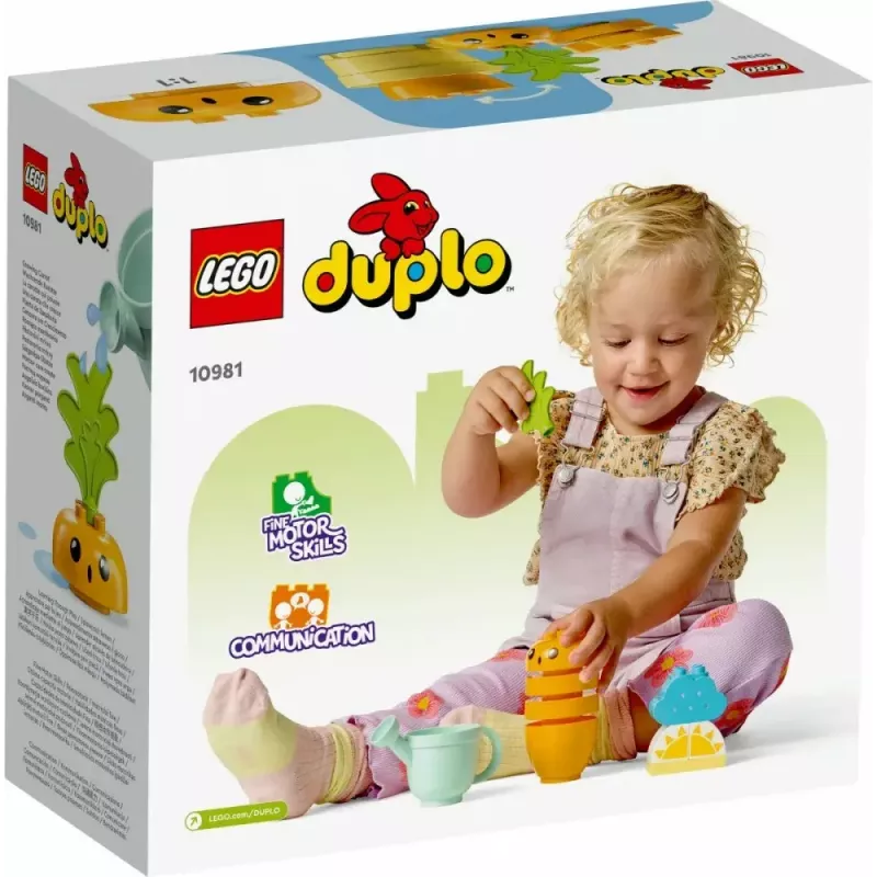 LEGO Duplo 10981 Rastúca mrkva – interaktívna stavebnica a hracia sada pre batoliatka