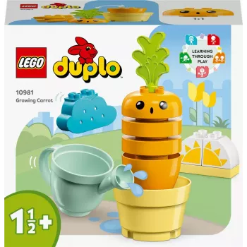 LEGO Duplo 10981 Rastúca mrkva – interaktívna stavebnica a hracia sada pre batoliatka