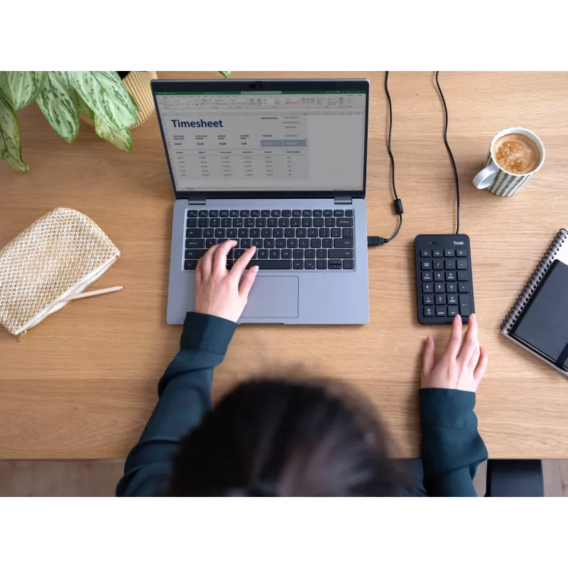 Trust 22221 numerická klávesnica laptop/PC USB čierna
