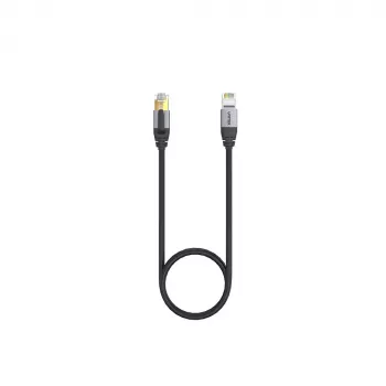 Sieťový kábel UNITEK C18149AGY03-3M RJ-45 Cat8 3m čierny