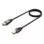 Sieťový kábel UNITEK C18149AGY03-3M RJ-45 Cat8 3m čierny