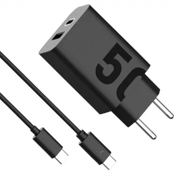 Interiérová rýchlonabíjačka AC Motorola TurboPower 50W — univerzálna USB-C, čierna