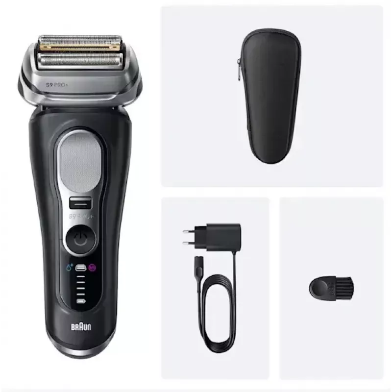 Braun Series 9 Pro+ 9600s fóliový holiaci strojček zastrihávač čierny