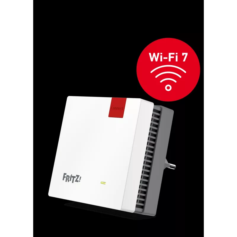 FRITZ! Mesh Set 1700 mesh systém Wi-Fi 7, 2 ks (2x FRITZ!Repeater 1700), dvojpásmový (2,4 GHz / 5 GHz), biela/sivá