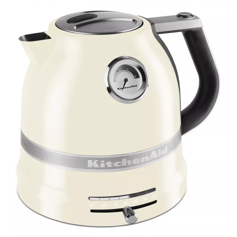 Rýchlovarná kanvica KITCHENAID 1,5 L 2400 W krémová, 7 nastavení teploty, nerezové telo