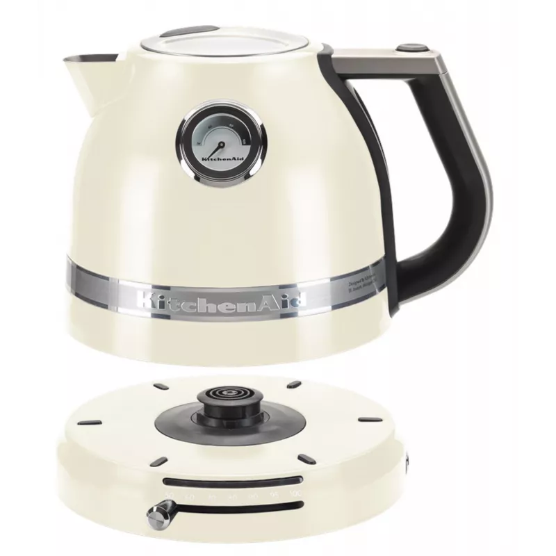 Rýchlovarná kanvica KITCHENAID 1,5 L 2400 W krémová, 7 nastavení teploty, nerezové telo