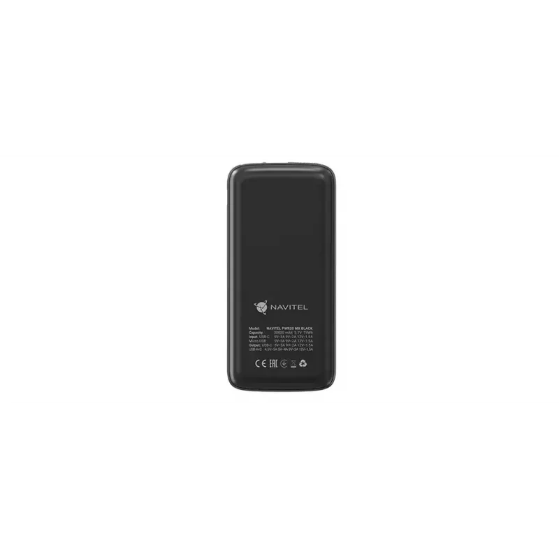Prenosná nabíjačka Navitel PWR20 MX čierna 20000 mAh