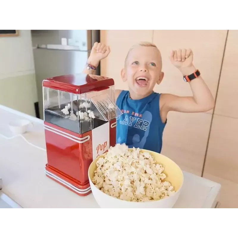 Prístroj na popcorn Beper 90.590Y červený biely 1200 W 3 min