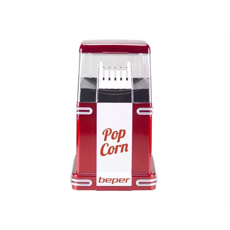 Prístroj na popcorn Beper 90.590Y červený biely 1200 W 3 min