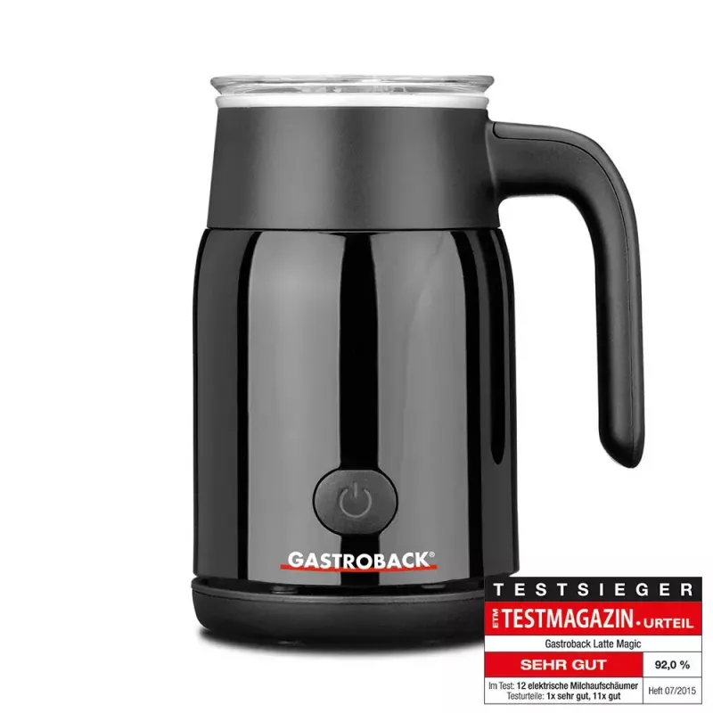 Automatický šľahač mlieka Gastroback Latte Magic čierna