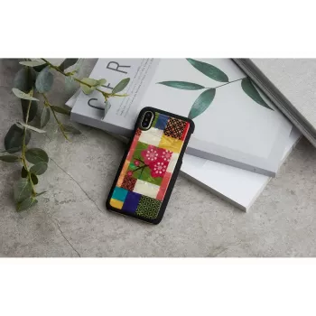 Obal na smartphone iKins pre iPhone XS/S — dizajn čerešňových kvetov biela, ochranné pevné puzdro