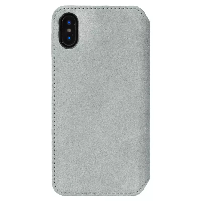 Puzdro s klopou Krusell Broby 4 Card SlimWallet pre iPhone X/XS sivé