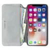 Puzdro s klopou Krusell Broby 4 Card SlimWallet pre iPhone X/XS sivé