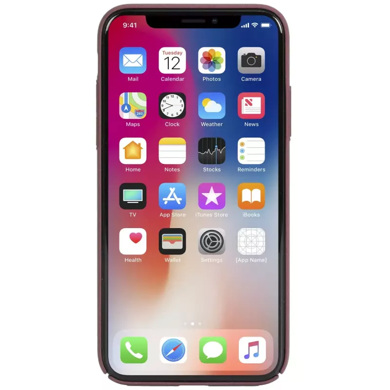 Puzdro s peňaženkou Krusell Sandby iPhone X/XS bordová