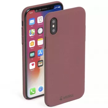 Puzdro s peňaženkou Krusell Sandby iPhone X/XS bordová