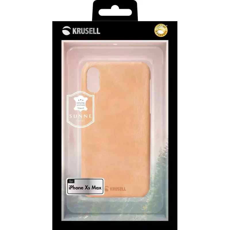 Puzdro Krusell Sunne iPhone XS Max 16,5 cm béžové