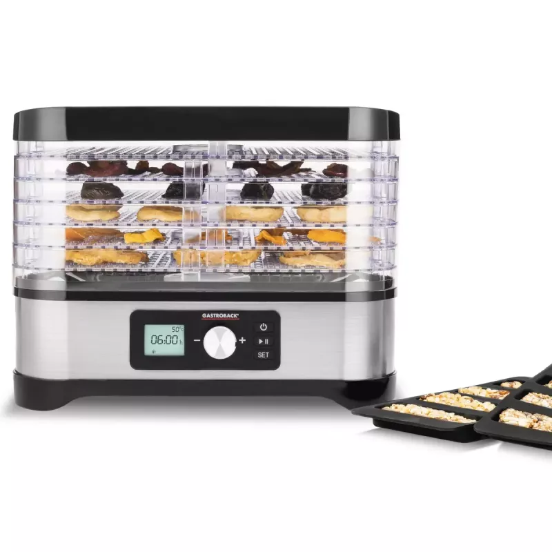 Odšťavovač Gastroback Design Natural Plus čierna nerezová oceľ
