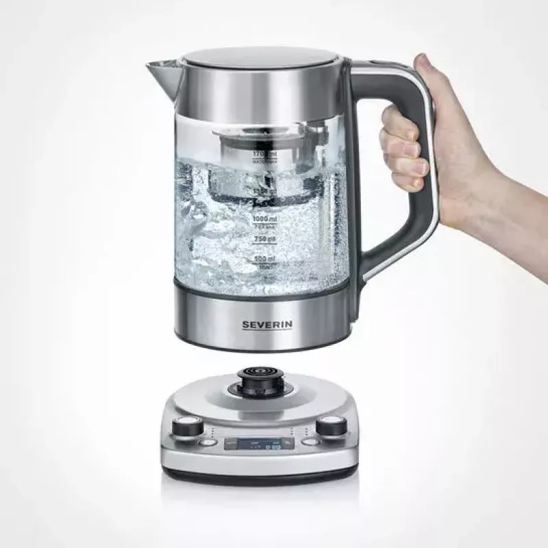 Elektrická kanvica Severin 1,7 l 3000 W nerezová oceľ