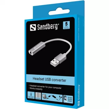 Headset USB konvertor Sandberg Sandberg Headset USB konvertor