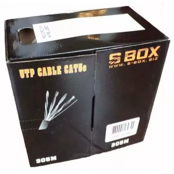 Sieťový kábel SBOX UTP-305 CAT5E RJ45 305 m modrý
