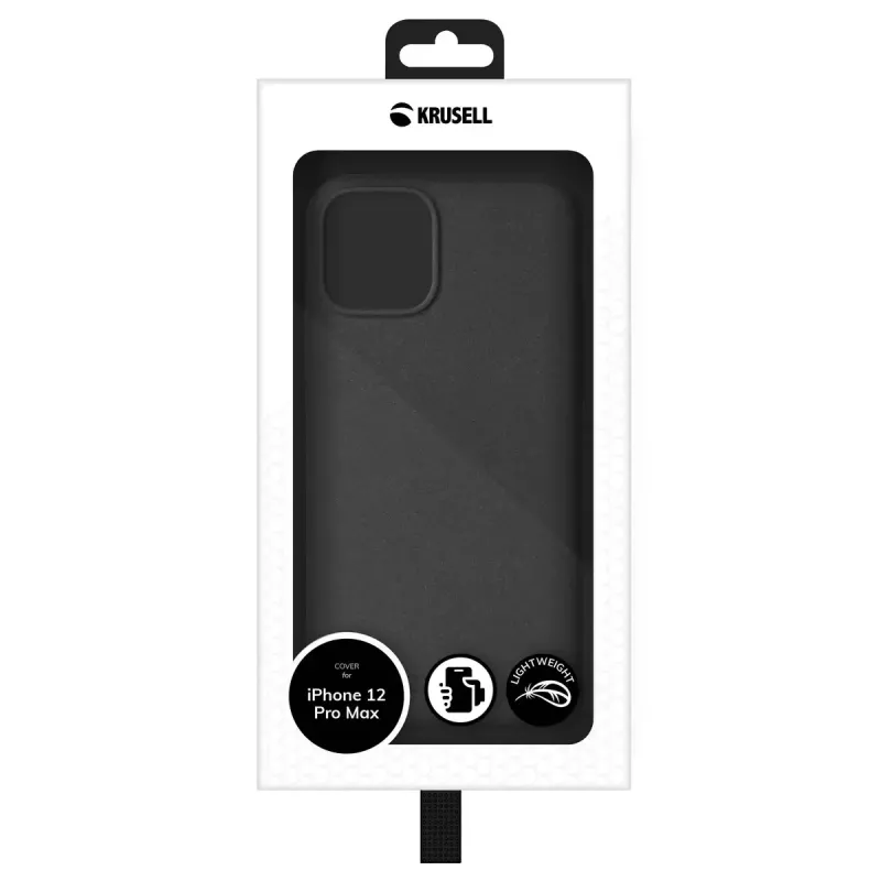 Puzdro Krusell Sandcover iPhone 12 Pro Max 17 cm (6,7 palca) čierne