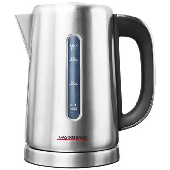 Elektrická kanvica Gastroback 1,7 L 3000 W čierna nerez