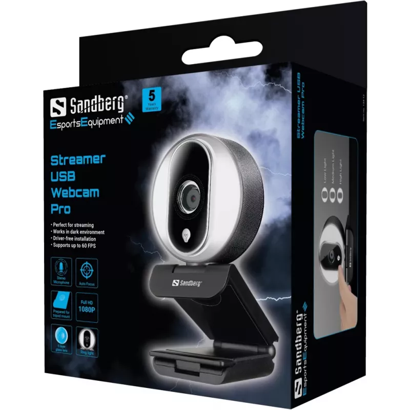 Webkamera Sandberg Streamer USB Webcam Pro