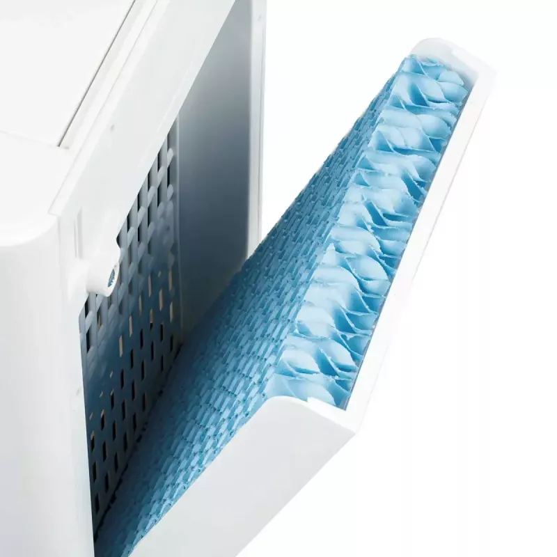 Domáci ventilátor bez lopatiek JATA JVAC2003 biely 230V AC